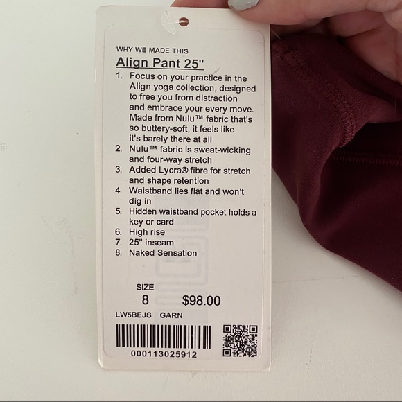 SOLD NWT Lululemon Align Leggings - Picture 2 of 2